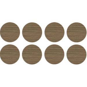 Tapa Furo Adesivo PVC 12mm Trend Ipê Real Arauco Cartela 40 Unidades
