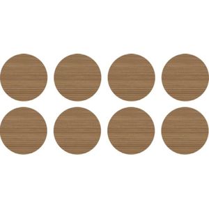 Tapa Furo Adesivo PVC 12mm Vert Madeiral Arauco Cartela 40 Unidades