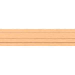 Fita de Borda PVC Madeira Curupixá Ripado Guararapes 35x0,45mm Rolo 20m