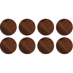 Tapa Furo Adesivo PVC 12mm Mageo Imbuia Guararapes Cartela 40 Unidades
