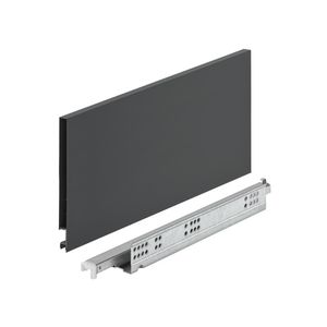 Gaveta Metálica Alta (30Kg) 175x500mm Invisa Slim Soft Close Antracito Hafele