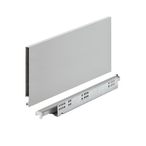Gaveta Metálica Alta (30Kg) 175x450mm Invisa Slim Soft Close Cinza Hafele