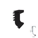 perfil-cava-rm-281-preto-rometal-imagem-01