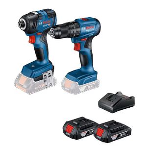 Combo Parafusadeira GSB-185LI+Chave de Impacto GDR 18V-200 com 02 Baterias Bivolt Bosch