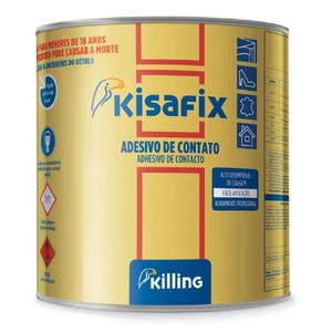 Cola Adesivo de Contato 250 Embalagem 2,8 Kg Tradicional Kisafix Killing