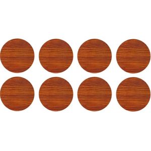 Tapa Furo Adesivo PVC 12mm Essencial Wood Pau Ferro Natural Duratex Cartela 40 Unidades