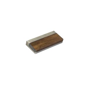 Puxador Scandinavian Wood 48mm Níquel Escovado Zen Design