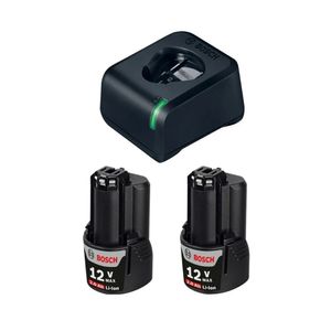 Kit 02 Baterias Li-Íon 12V 2.0 Ah e Carregador Bivolt GAL 12V-20 Bosch