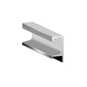 Perfil Puxador Alumínio SP-047L para 15mm Barra 06 metros Anodizado Fosco SP Alumínio