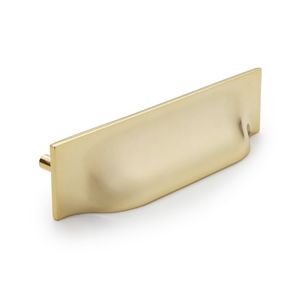 Puxador Pipe Simétrico 120mm Dourado Matte Zen Design