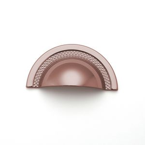 Puxador Shell 48mm Rosê Brilhante Zen Design