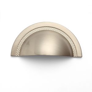 Puxador Shell 64mm Níquel Escovado Zen Design