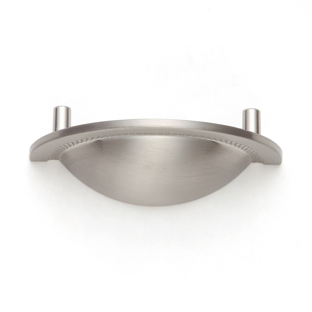 Puxador Concha Shell 64mm Níquel Escovado Zen Design