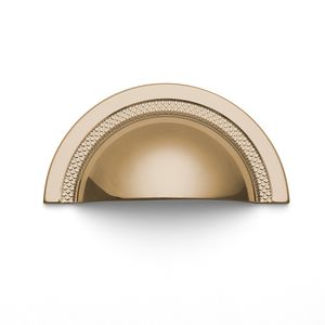 Puxador Shell 64mm Gold Brilhante Zen Design