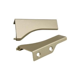 Ponteira PE183S7018 Curva para 18mm Perfil Facetato RM-183 Champagne Claro Rometal