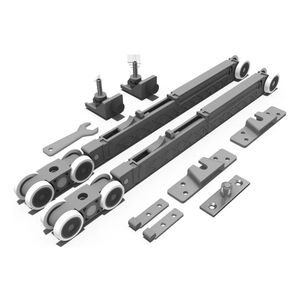 Sistema Deslizante RO 82 TOP (80 a 100 Kg) para Portas de Madeira Kit para 01 Porta Rometal