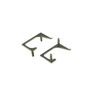 Ponteira Vazada PE176 para Perfil Puxador Gola RM-176 (15mm) Champagne Claro Rometal