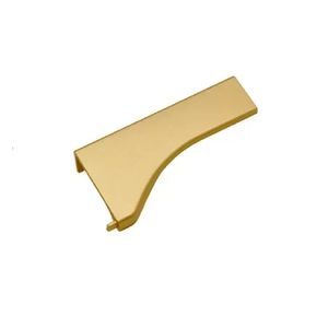Ponteira PE183S7018 Curva para 18mm Perfil Facetato RM-183 Dourado Fosco Rometal