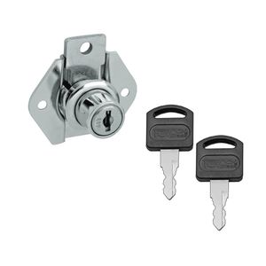 Fechadura para Gaveta 22x17mm Niquelada FGVTN