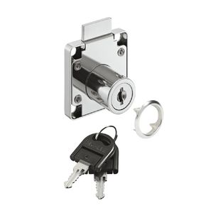 Fechadura para Gaveta 31x19mm Cromada Hafele