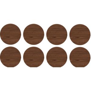 Tapa Furo Adesivo PVC 12mm Madeiras do Brasil Pau Ferro Guararapes Cartela 40 Unidades