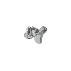Suporte Metálico para Prateleiras de Madeira Niquelado Furo 5mm Hafele