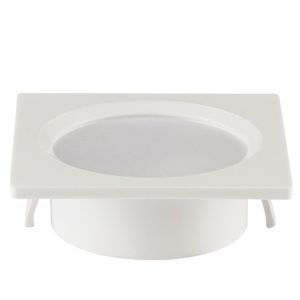 Spot LED Quadrado de Embutir Woody Slim 2W 3.000K (Branco Quente) Bivolt Branco Gaya