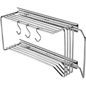 Suporte Porta Espetos 6171 Lateral 120x230x435mm Cromado Masutti Copat