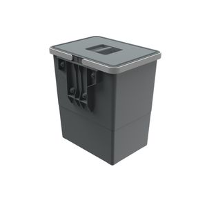Lixeira de Embutir Easy 2.0 15 Litros LP2000 Cinza Zen Design