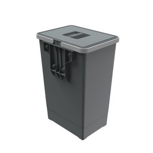 Lixeira de Embutir Easy 2.0 24 Litros LP2001 Cinza Zen Design