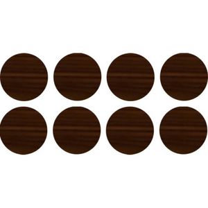 Tapa Furo Adesivo PVC 12mm Thera Nogueira Bourbon Duratex Cartela 40 unidades