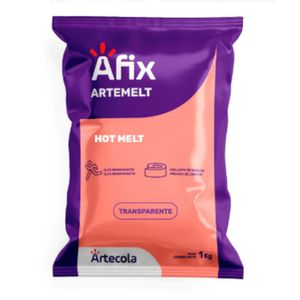 Cola Hot Melt Transparente 140º a 200º para Coladeiras de Borda 01 Kg Afix 1814 Artecola