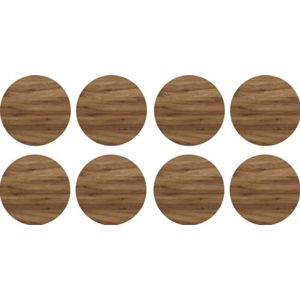 Tapa Furo Adesivo PVC 12mm Prisma Amêndola Rústica Duratex Cartela 40 Unidades