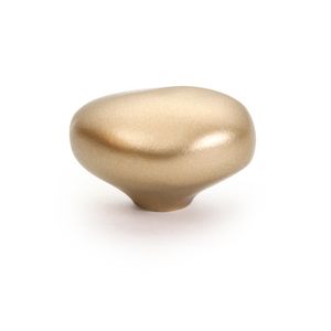 Puxador Ponto Seixo Pequeno Dourado Matte Zen Design