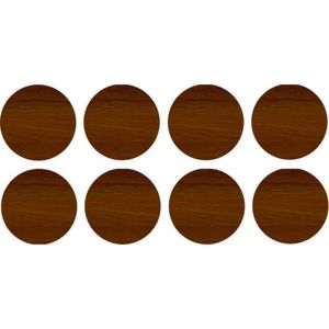 Tapa Furo Adesivo PVC 12mm Dual Syncro Nogueira Rubi Guararapes 40 Unidades