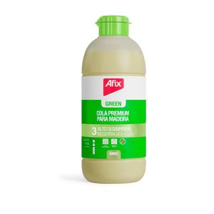 Cola Adesivo Premium 500g Resistente à Água Afix Green 3 Artecola