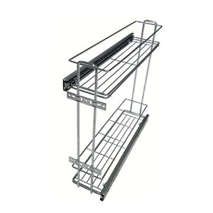 Porta Latas Duplo JL Max Lateral 125x440x450mm Cromado Jomer