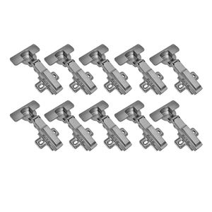 Kit 10 Dobradiças 105º Reta FGV Calço Click e Amortecedor