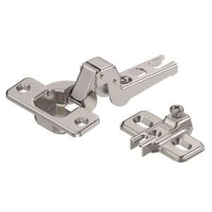 Dobradiça 35mm 100° Super Alta Modul Níquel com Calço Slide-On Blum