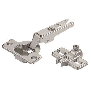 Dobradiça 35mm 107º Reta Modul Níquel sem Mola com Calço Slide-On Blum