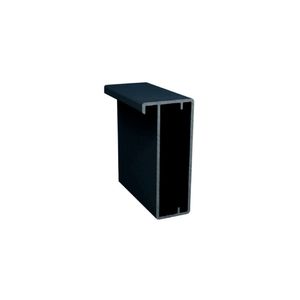 Perfil para Porta de Alumínio RM-060 03 metros Preto Rometal