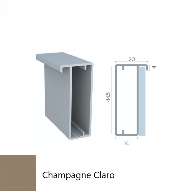 perfil-rm-060-rometal-champagne-claro-imagem-02