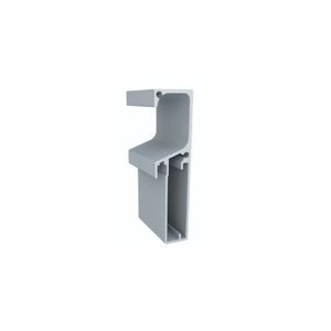 Perfil para Porta de Alumínio RM-184 com Puxador 03 metros Champagne 1001 Rometal