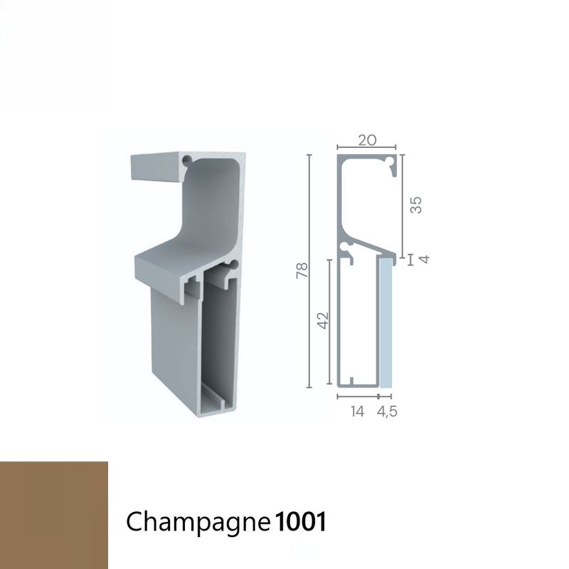 perfil-rm-184-rometal-champagne-1001-imagem-02