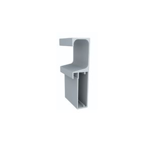 Perfil para Porta de Alumínio RM-058 com Puxador 03 metros Inox Polido Rometal