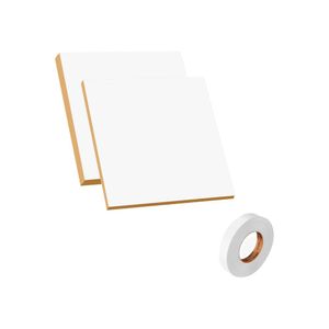 Combo 40 MDF 15mm + 10 MDF 06mm Branco TX Arauco e rolo 300m Fita de Borda