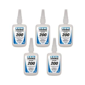 Kit 05 Adesivo Instantâneo 100g Tekbond 200 Alta Viscosidade