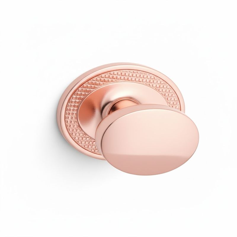 Puxador Ponto Beetle com Base Granada Rosê ZP5402L00 Zen Design