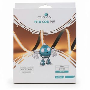 Fita de LED COB Detail 9W 6.000K Branco Frio 12V IP20 5m Gaya